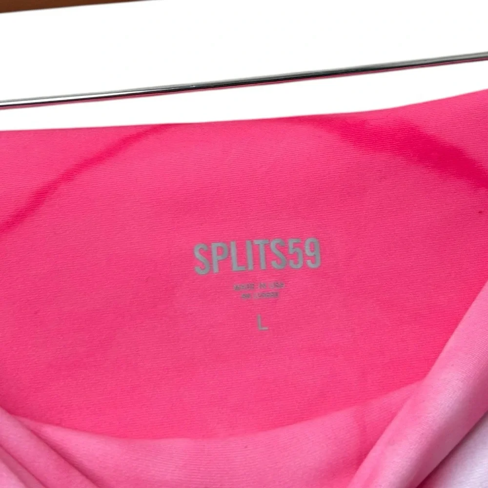 Splits59‎ Bardot 7/8 High Waist Leggings in a pink tie-dye Size Large